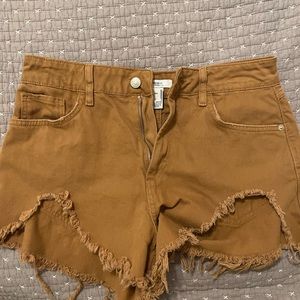 Forever 21 tan shorts. Never worn.